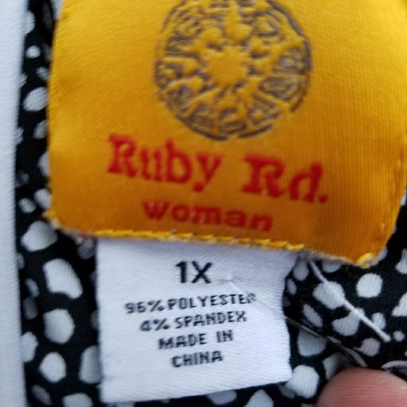 Ruby Rd Abstract Print Blouse - Picture 4 of 5